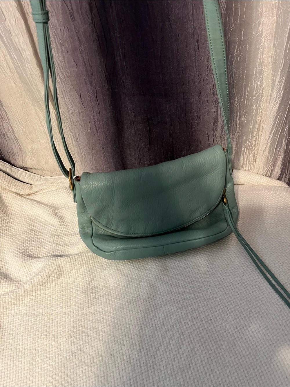 HOBO Sage Green Leather Crossbody Bag - Picture 7 of 7